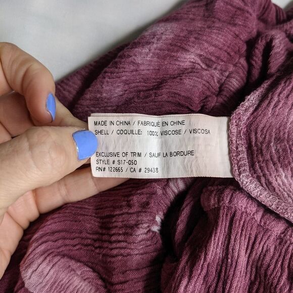 Anama Tie Die Strapless Romper - Picture 10 of 10